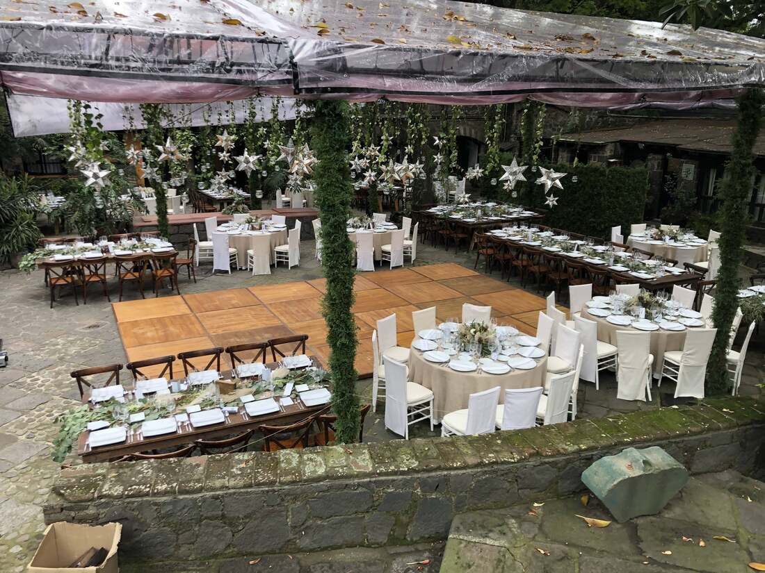 Casa del Indio Fernandez es un lugar perfecto para bodas, eventos y banquetes en Coyoacán CDMX, Patio y jardín para bodas mexicanas